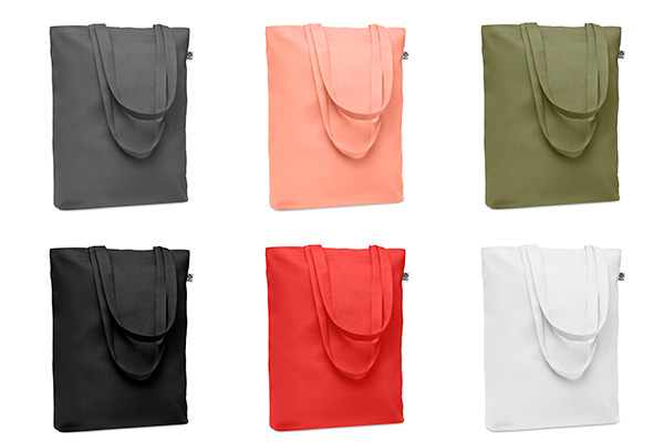 Mulepose i økologisk bomuld i mange farver