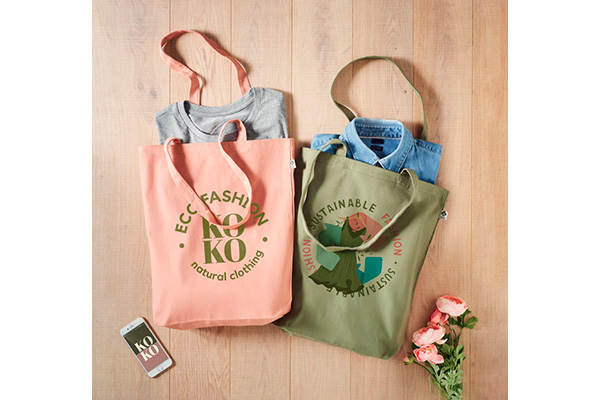 Muleposer i økologisk bomuld med tryk